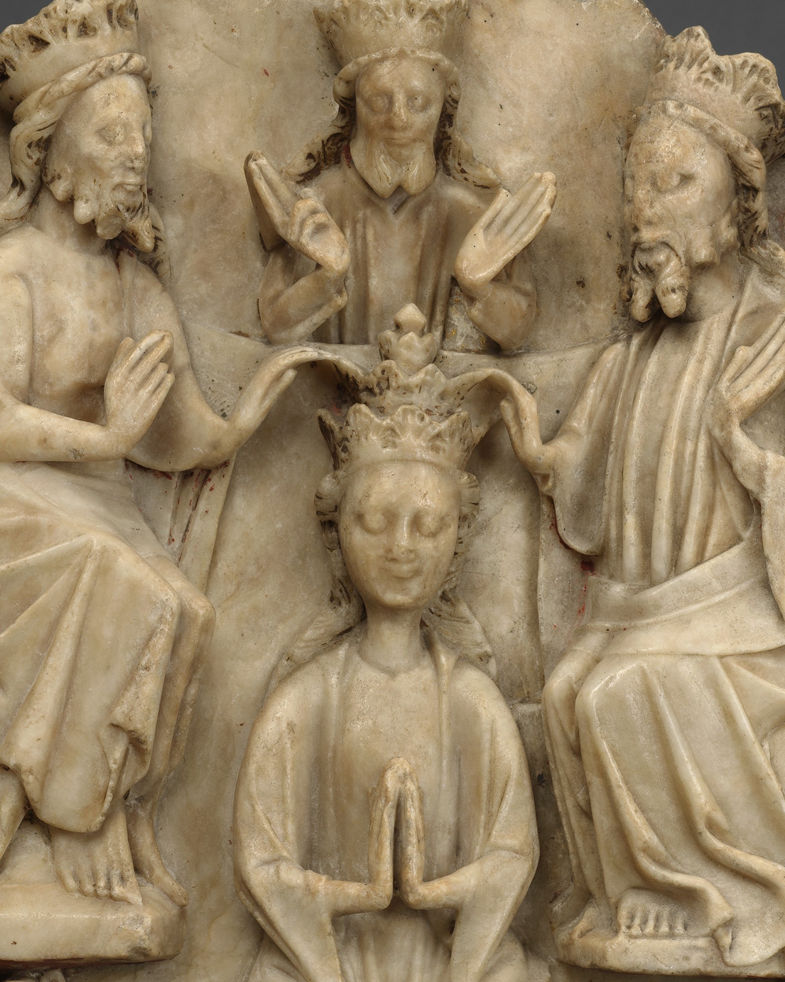 Relief with the Coronation of the Virgin , England, Nottingham, 15th century