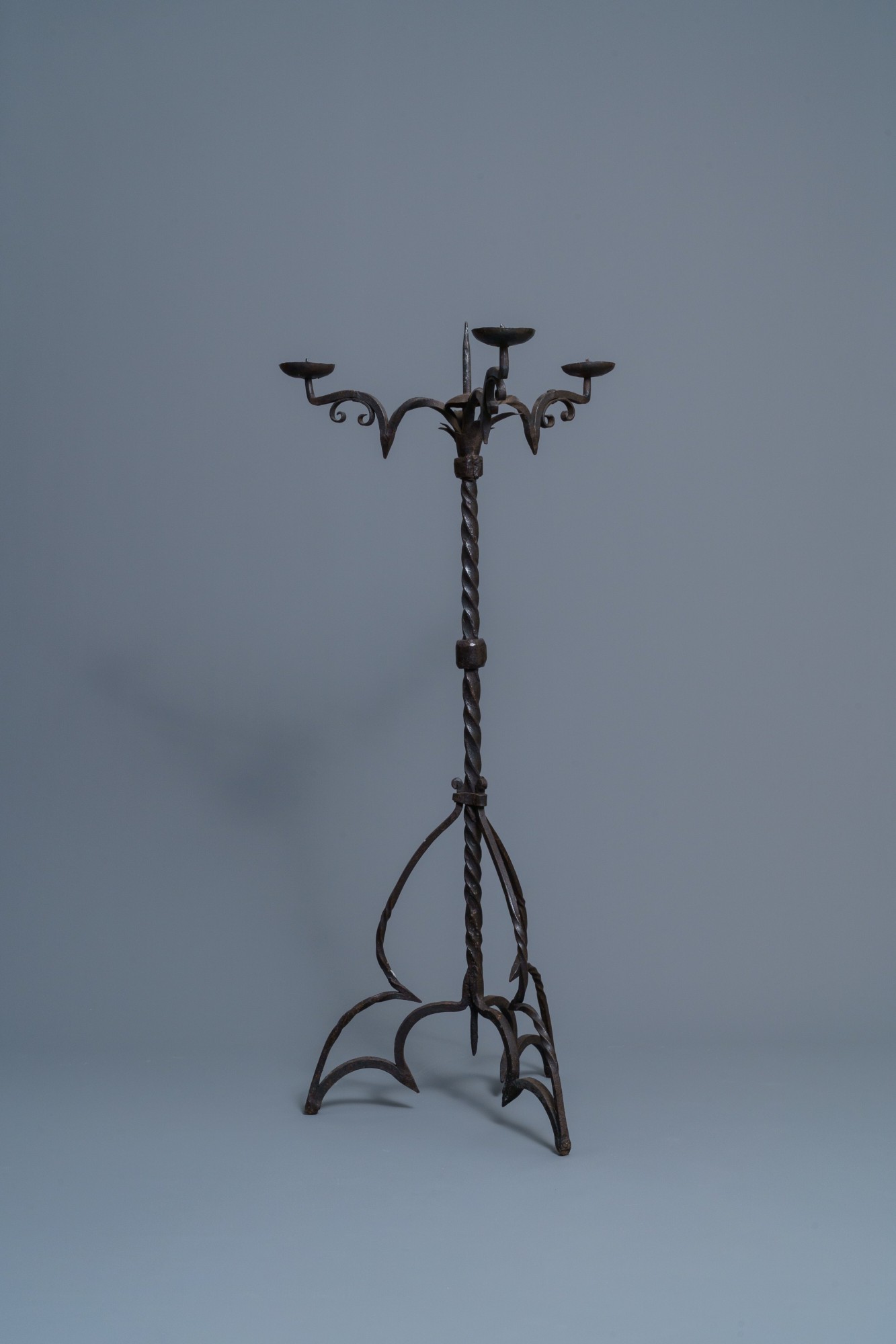 A Standing Candelabra, Northern France or Flemish, 15th century