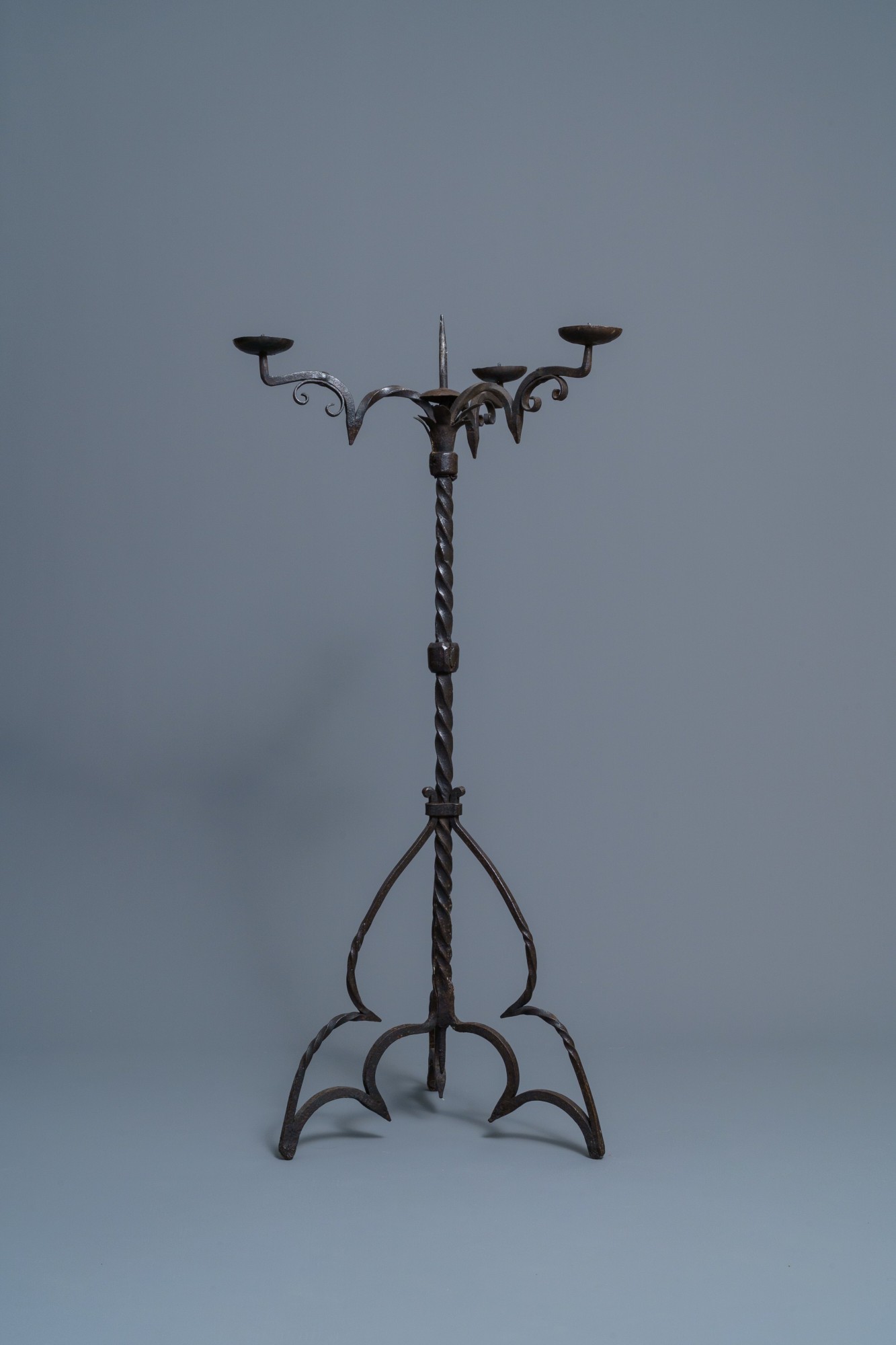 A Standing Candelabra, Northern France or Flemish, 15th century