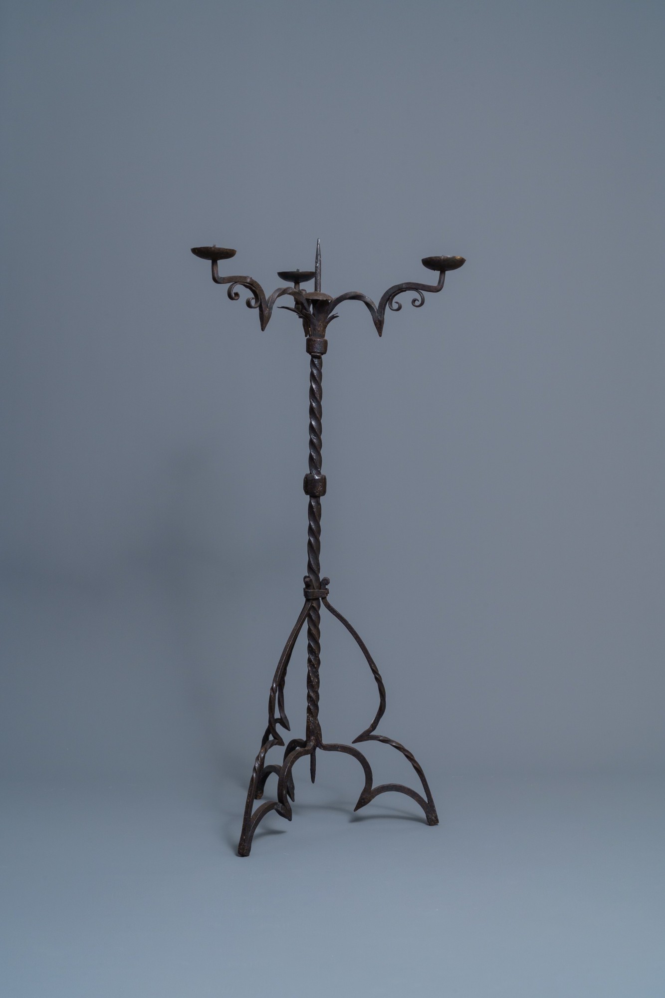 A Standing Candelabra, Northern France or Flemish, 15th century