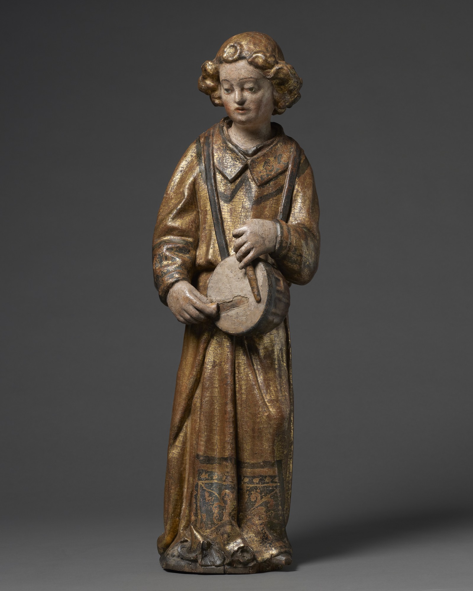 Angel with Tambourine, Italy, Lombardy, mid 15th century