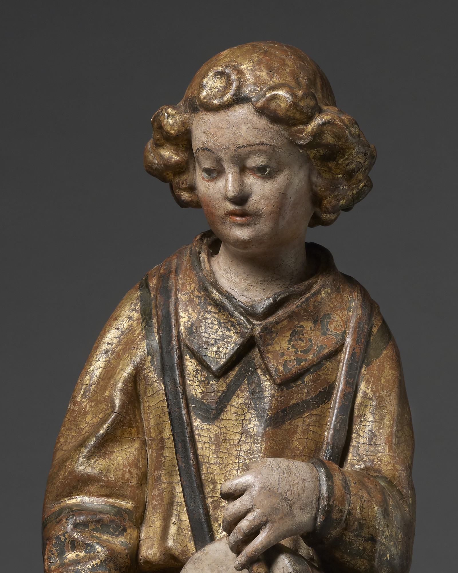 Angel with Tambourine, Italy, Lombardy, mid 15th century