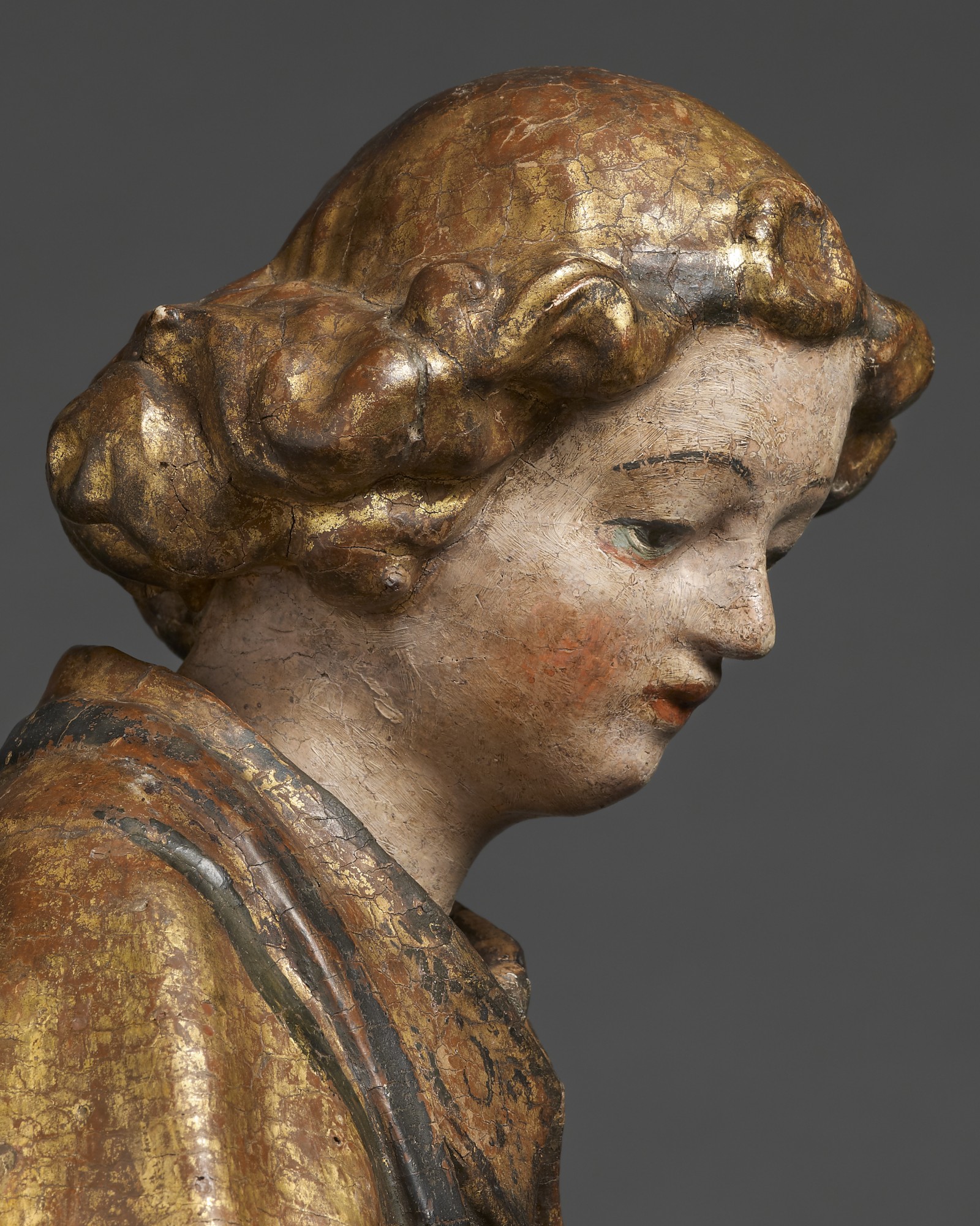 Angel with Tambourine, Italy, Lombardy, mid 15th century