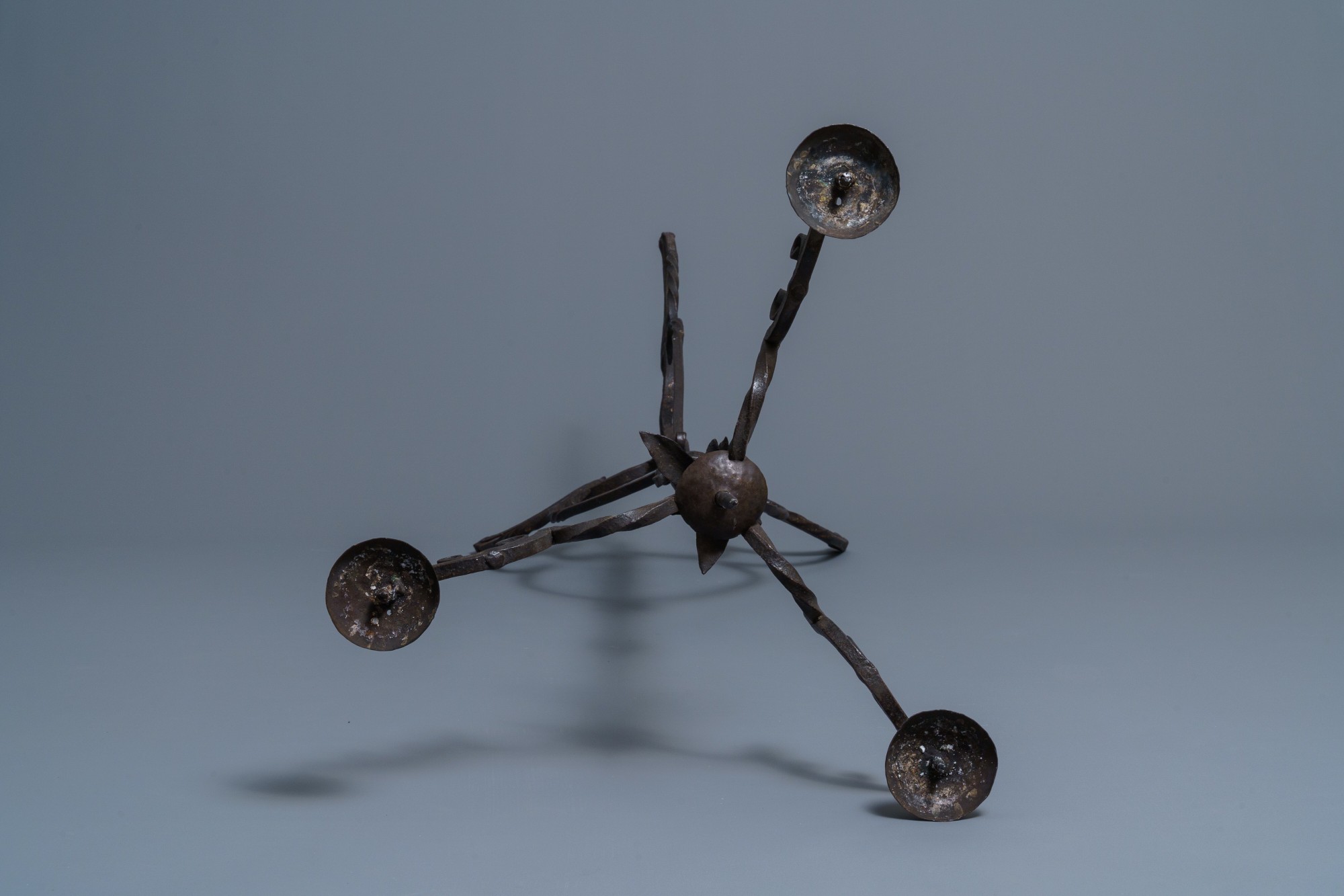 A Standing Candelabra, Northern France or Flemish, 15th century
