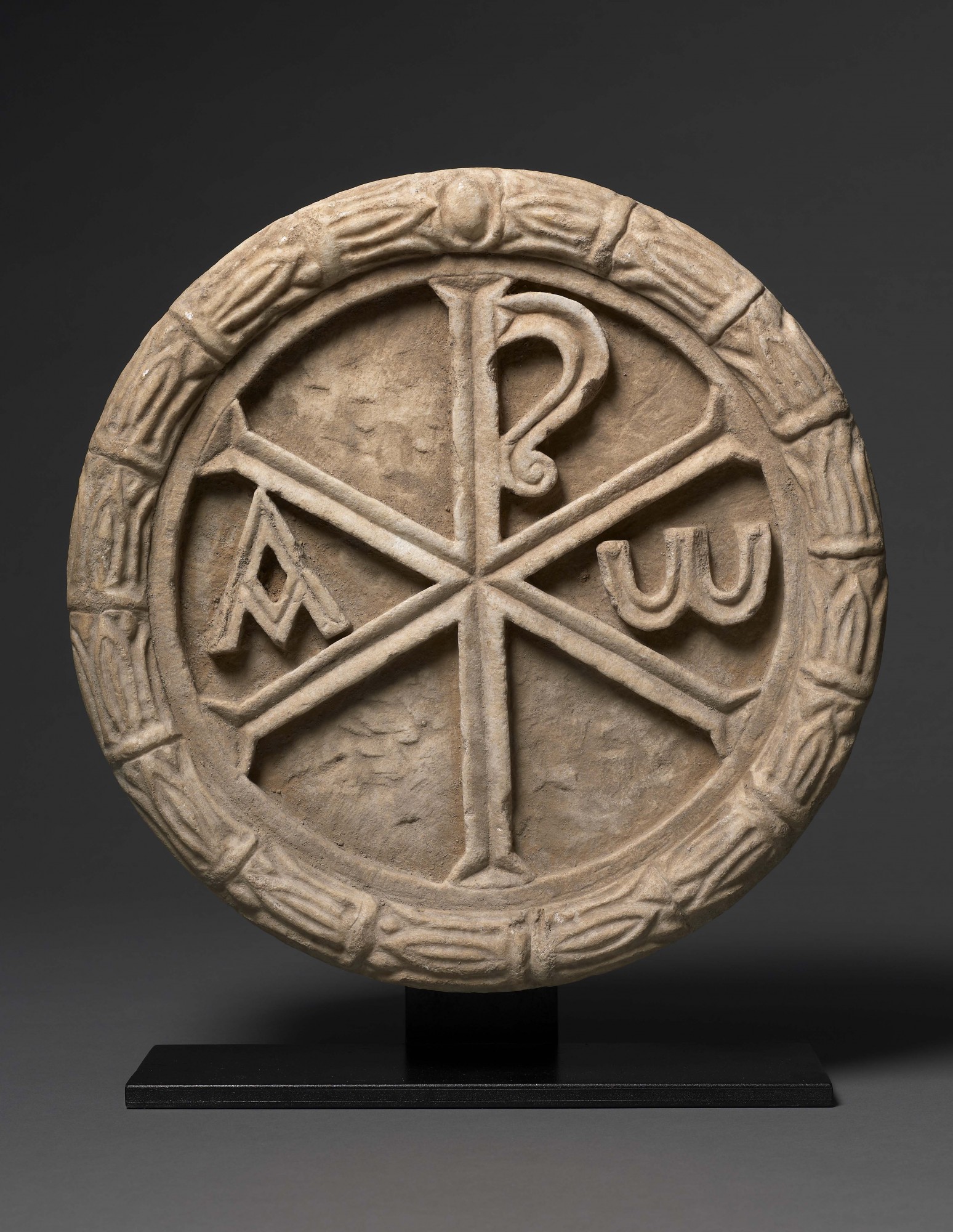 Roundel with Chi Rho, Byzantine, 5th – 6th century