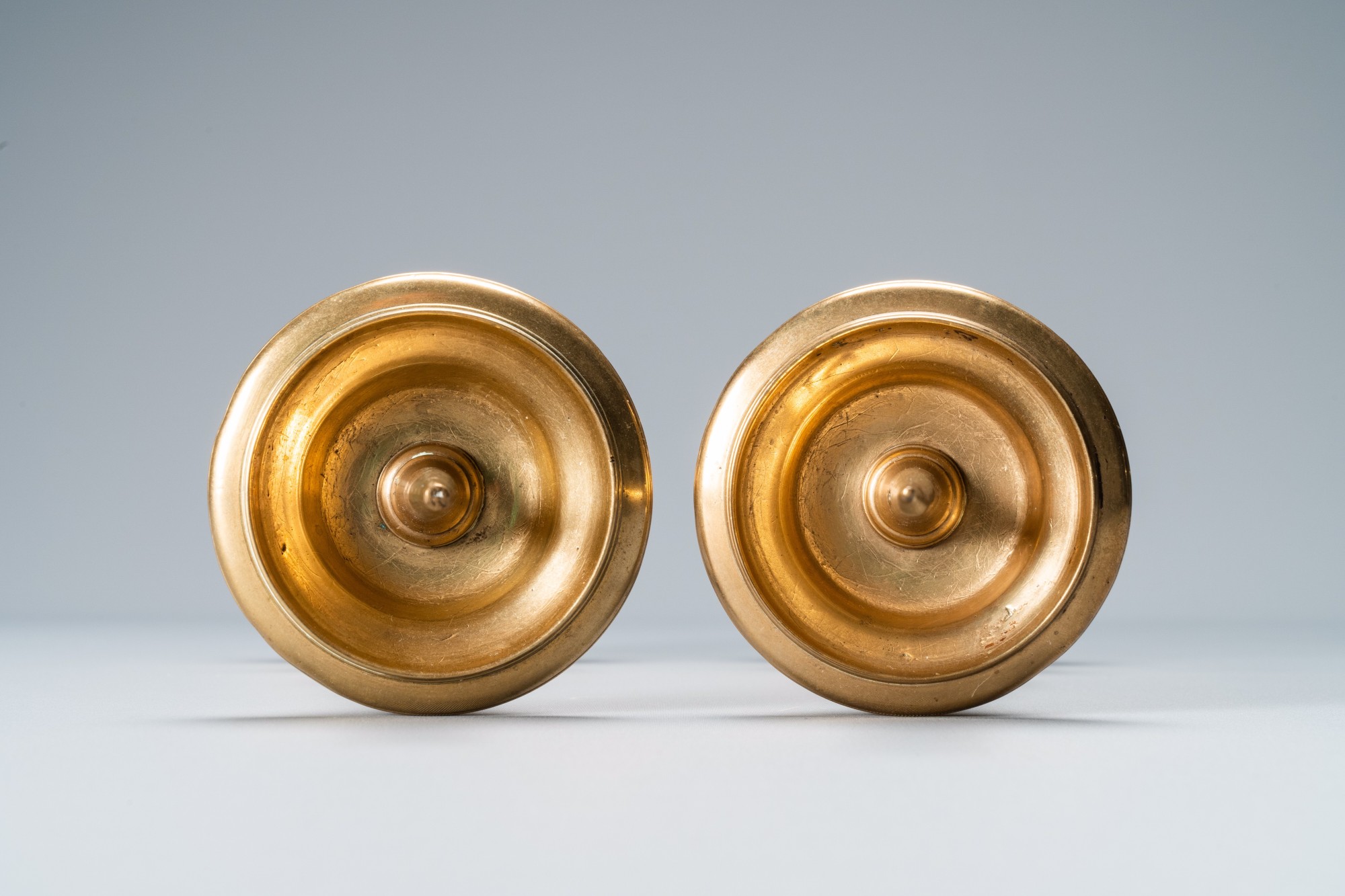 A Pair of Pricket Candlesticks, Italy, Bologna, 17th century 