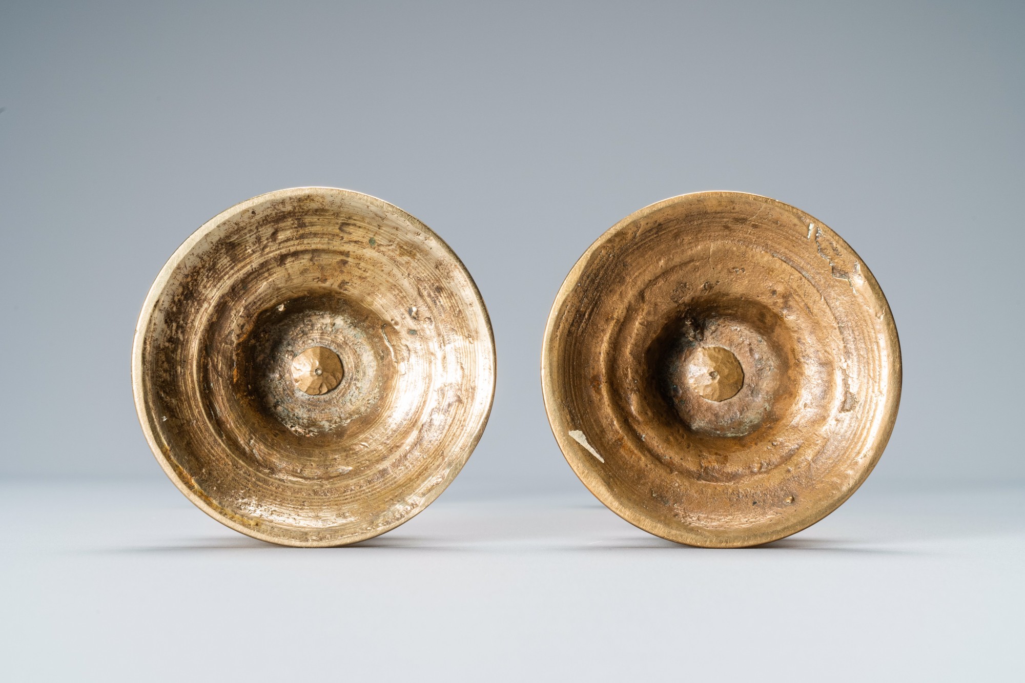 A Pair of Pricket Candlesticks, Italy, Bologna, 17th century 