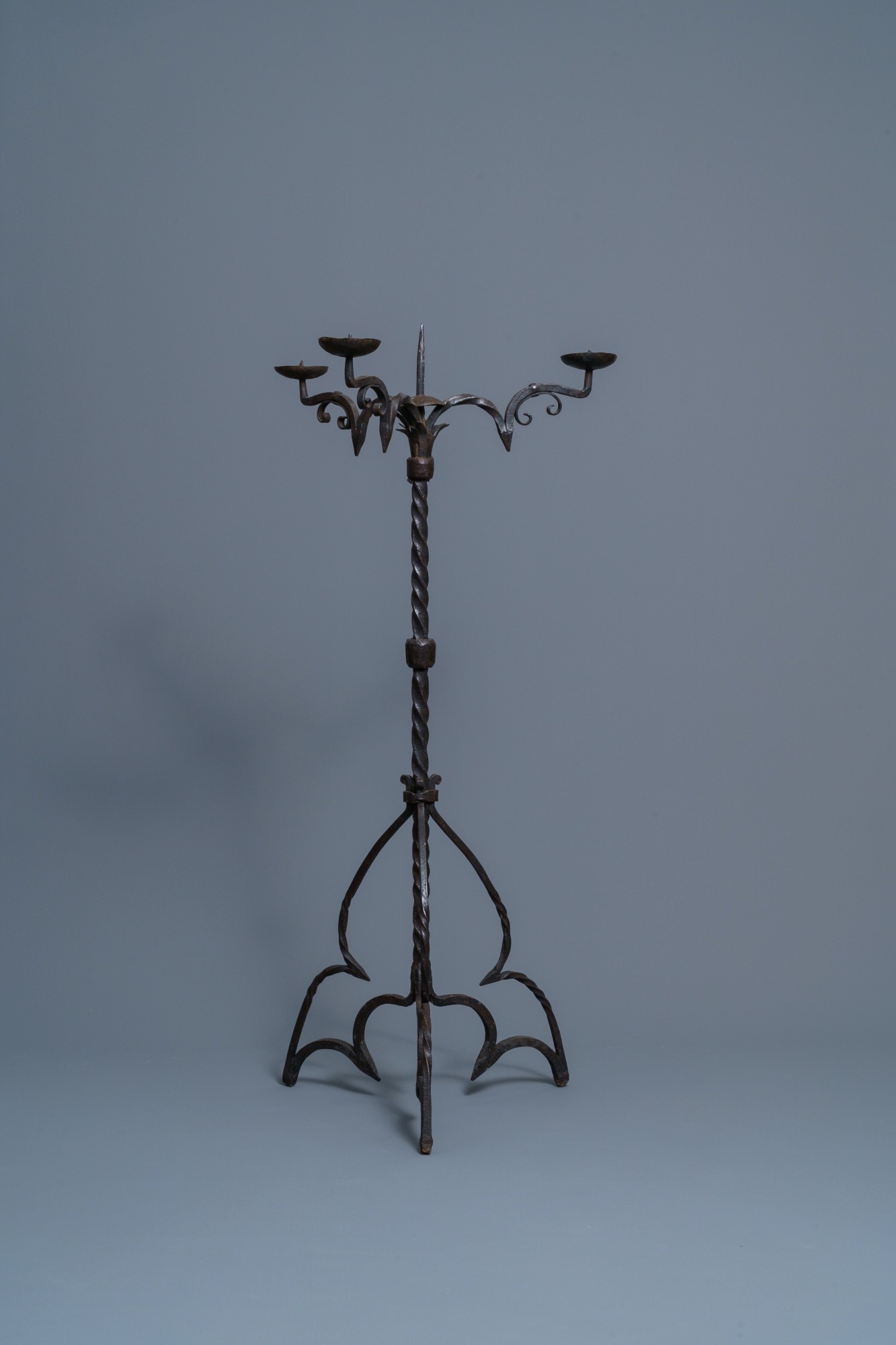 A Standing Candelabra, Northern France or Flemish, 15th century