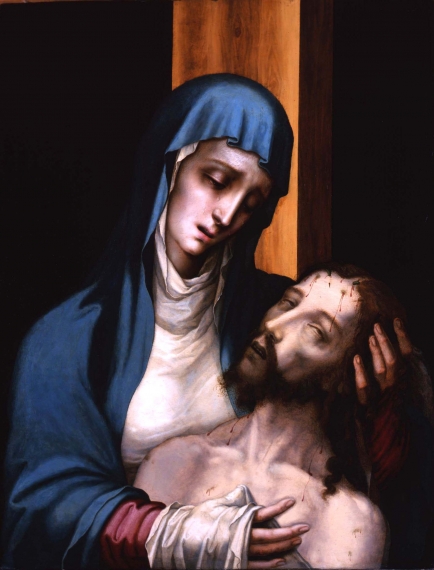 Pietà, Luis de Morales(Badajoz c.1510-1511–1586 Alcántara), c. 1560 –