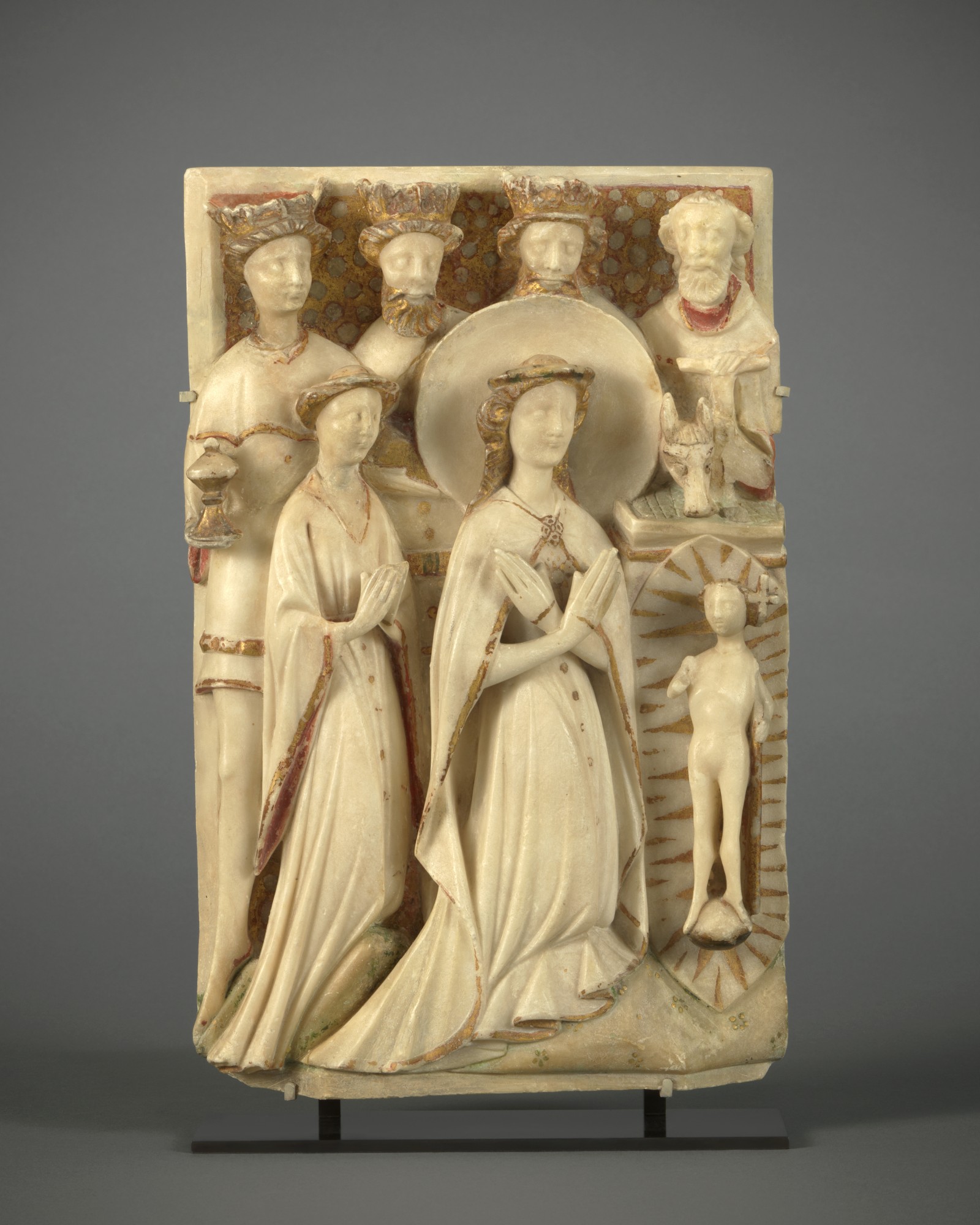Relief with the Adoration of the Magi, England, Nottingham, 15th century