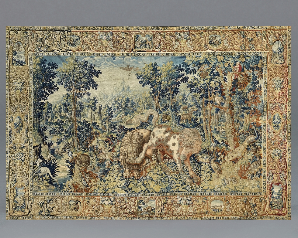 A ‘Pugnae Ferarum’ Tapestry, Workshop of Jan RaesFlemish, Brussels, c. 1600