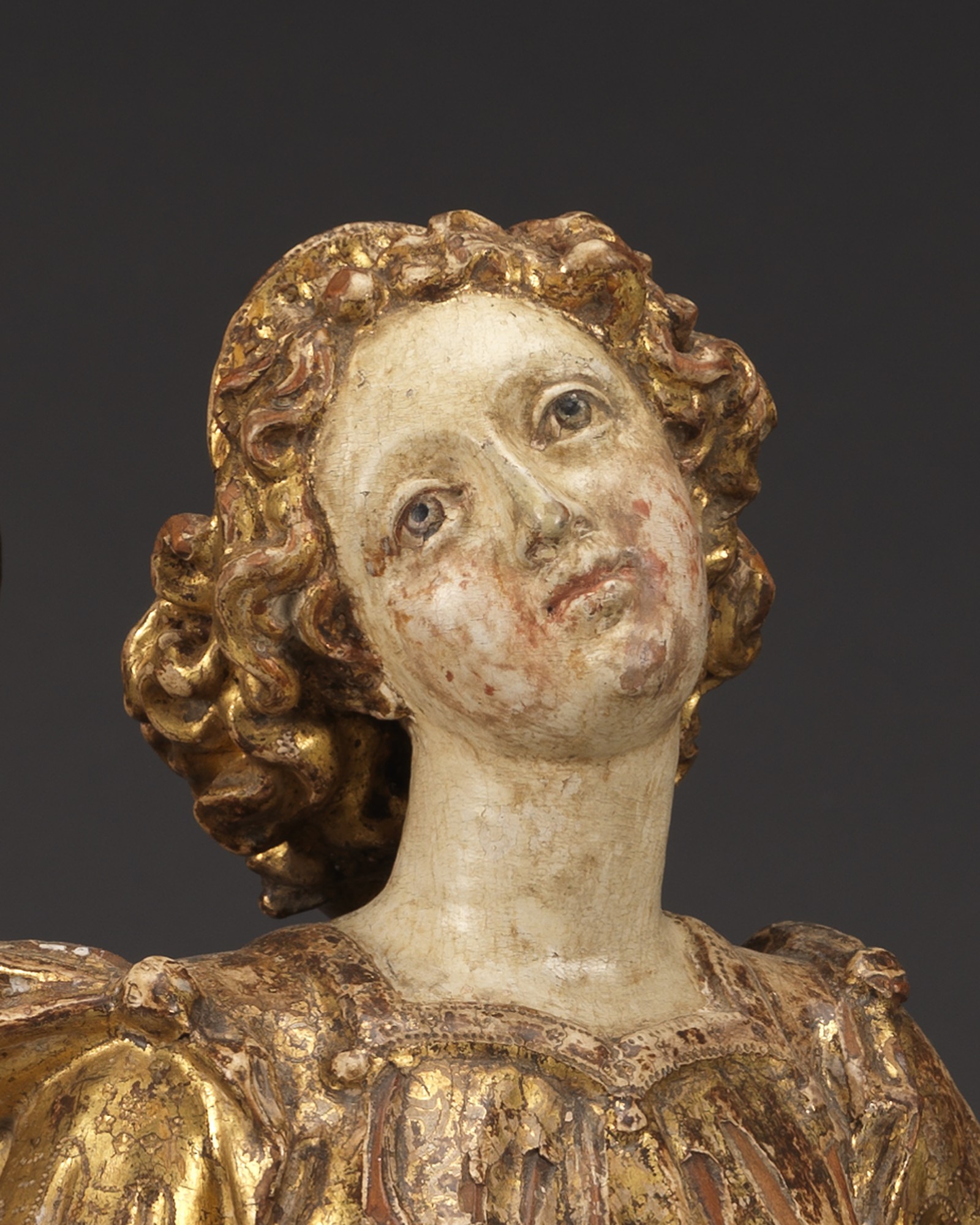 A Pair of Angels Holding Candlesticks, Italy, Naples, c. 1630 – 1640