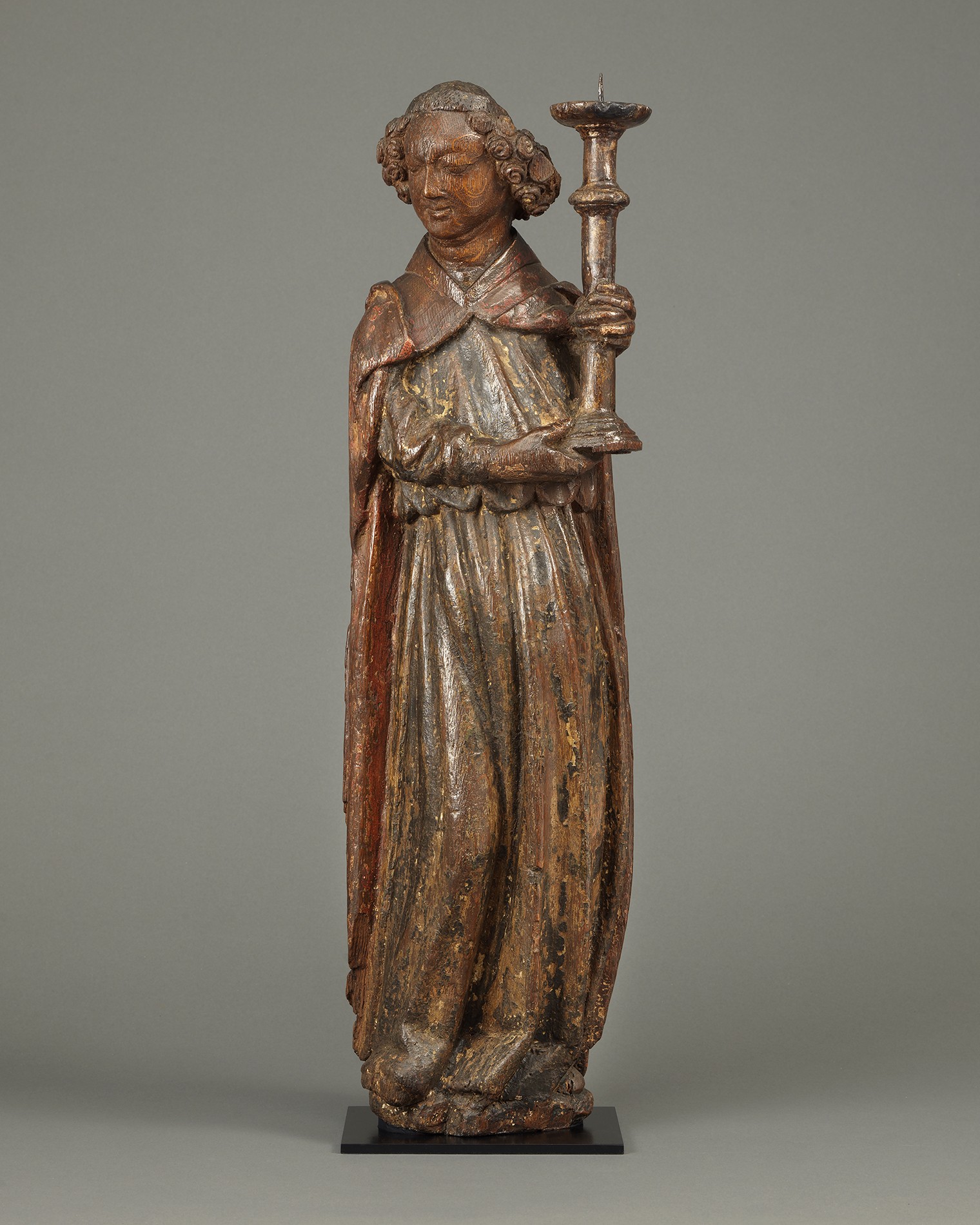 Angel Holding Candlestick, England, c. 1420