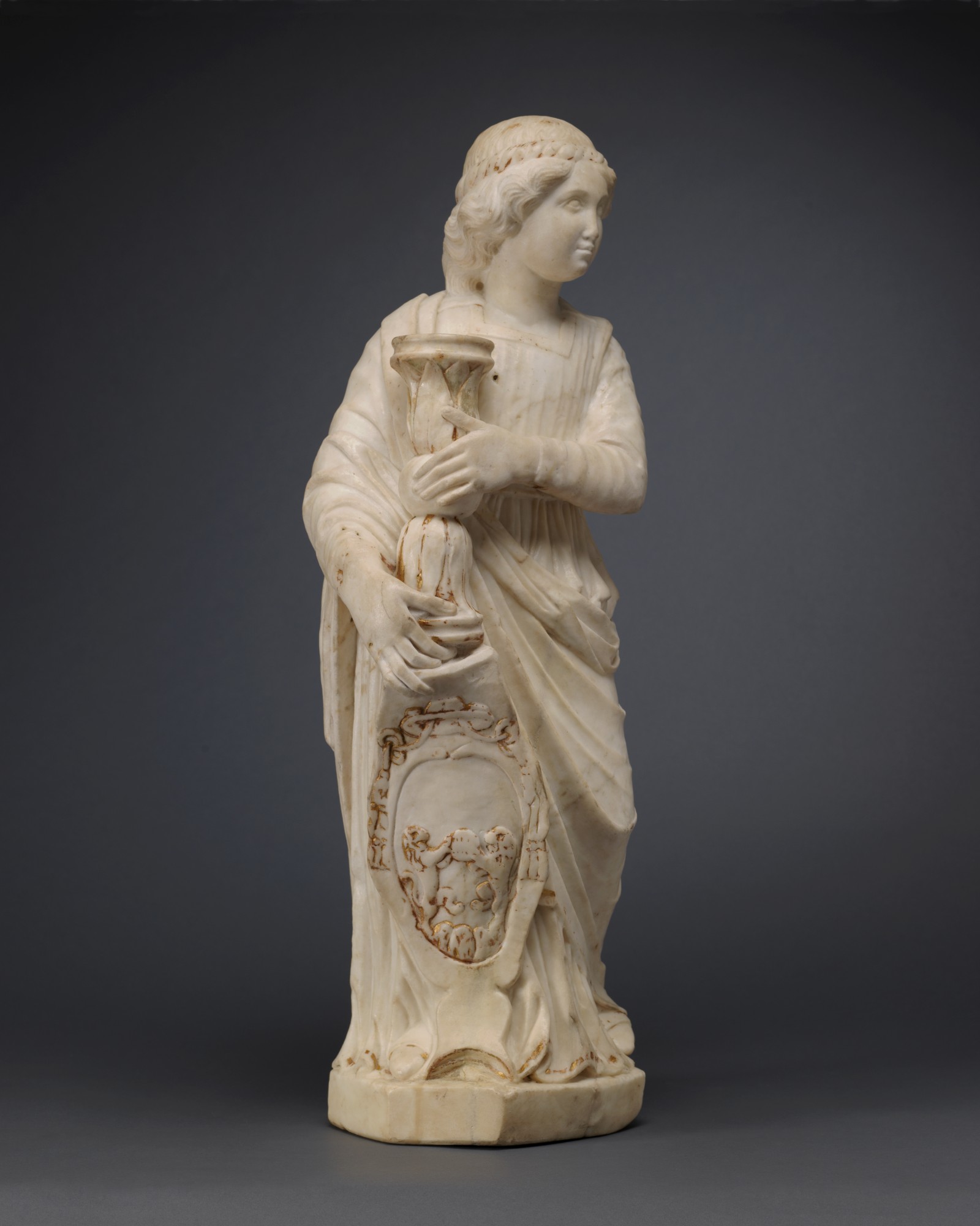 Angel Holding Candlestick, Circle of Domenico Gaggini (Bissone c. 1425 – 1492 Palmer