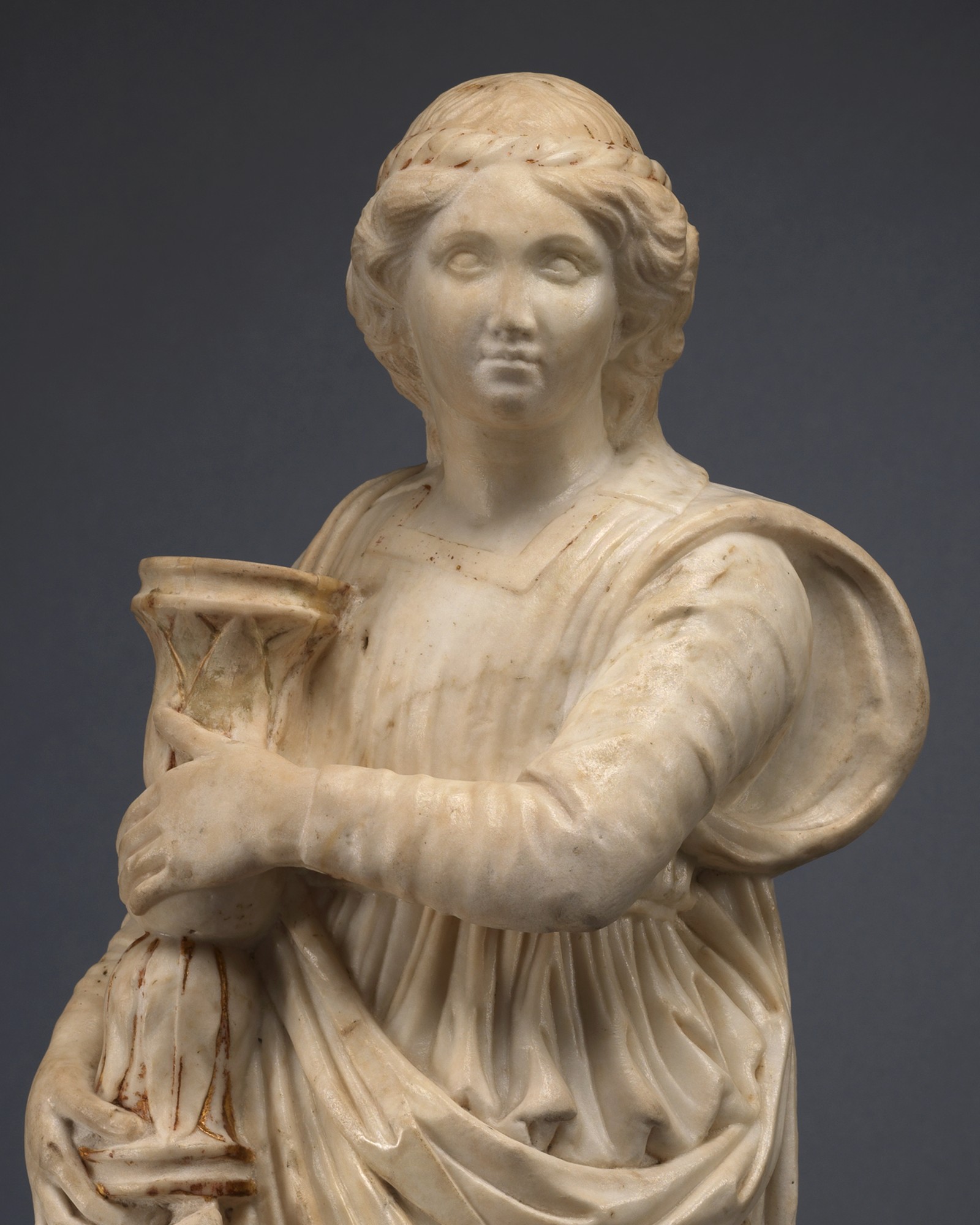 Angel Holding Candlestick, Circle of Domenico Gaggini (Bissone c. 1425 – 1492 Palmer