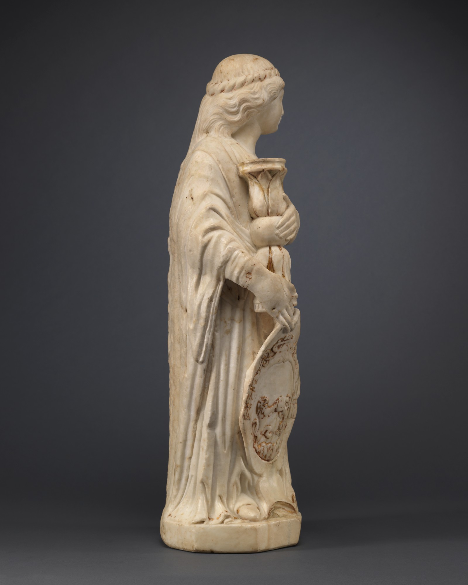 Angel Holding Candlestick, Circle of Domenico Gaggini (Bissone c. 1425 – 1492 Palmer